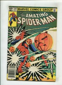 AMAZING SPIDER-MAN #244 (8.5) NEWSSTAND, JRJR, 3RD HOBGOBLIN!! 1983