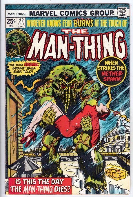 Man-Thing #22 (Nov-75) NM- High-Grade Man-Thing