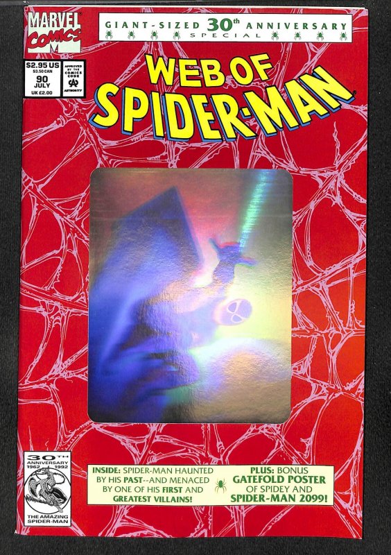 Web of Spider-Man #90 Hologram Cover!