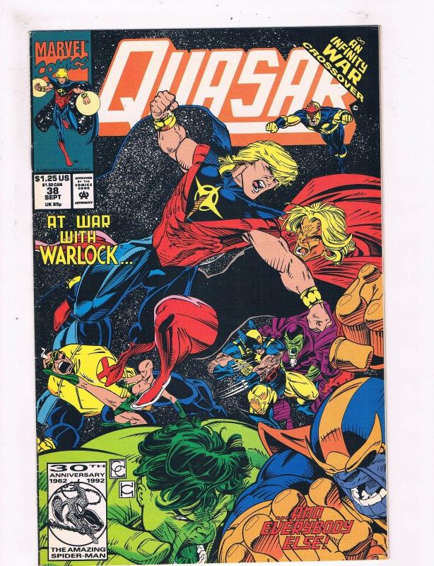 Quasar # 38 VF/NM Marvel Comic Books Thanos Nova Guardians Of The Galaxy!!!! SW9