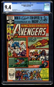 Avengers Annual #10 CGC NM 9.4 White Pages 1st Rogue!