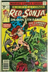 RED SONJA#4 FN/VF 1977 MARVEL BRONZE AGE COMICS