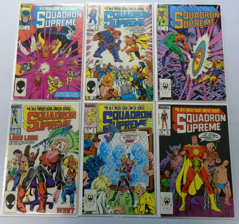 Squadron Supreme (1st Series) Set:#1-12 8.0 VF (1985)