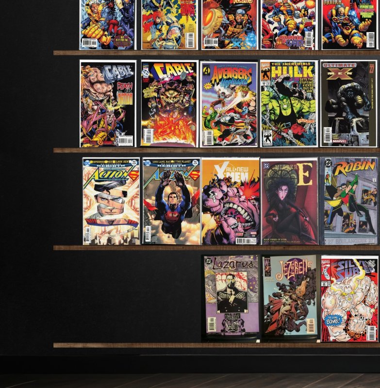 Huge Lot 130+ Comics with Cable, X-Men, Action Comics, Silver Surfer & More!