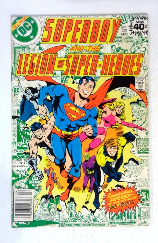 Superboy #250 Timber Wolf Wildfire Joe Staton DC (1979) FN