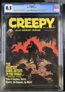 Creepy #2  1965 - Warren -CGC 8.5 - Comic Book-4509593013