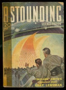 ASTOUNDING SCIENCE-FICTION NOV 1939-L RON HUBBARD--PULP G