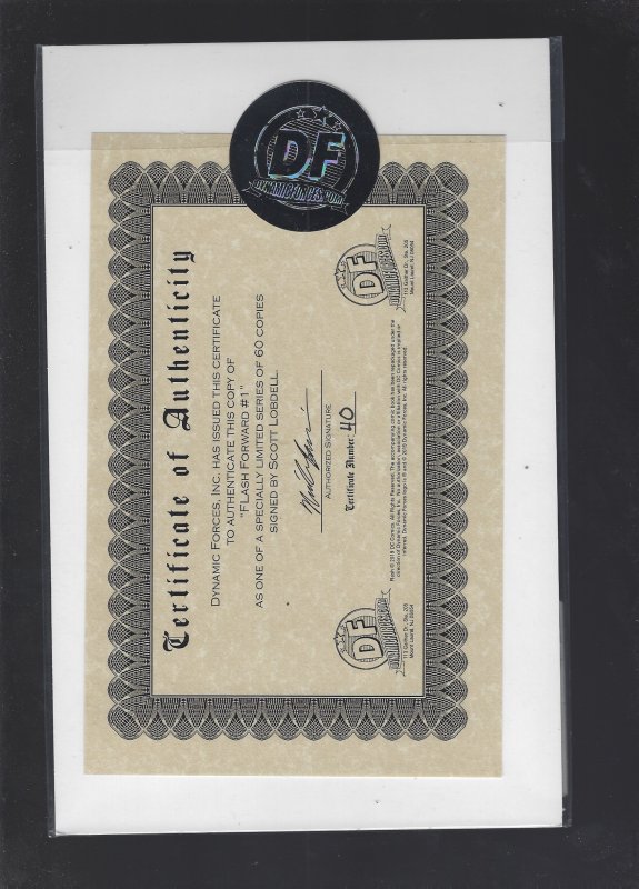 Flash Forward #1 Signed by Scott Lobdell #40 of 60