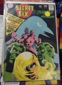 SECRET SIX # 2 1968  DC COMICS  PLUNDER AT THE PENTAGON ! SILVER AGE