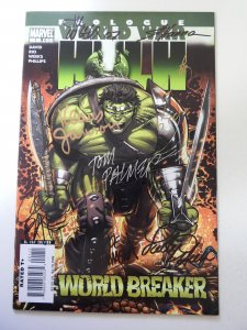 World War Hulk Prologue: World Breaker Multiple Signatures No COA VF Cond