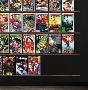 Huge Lot 140+ Comics with Superman, Supergirl, Robin, Action Comics & More!