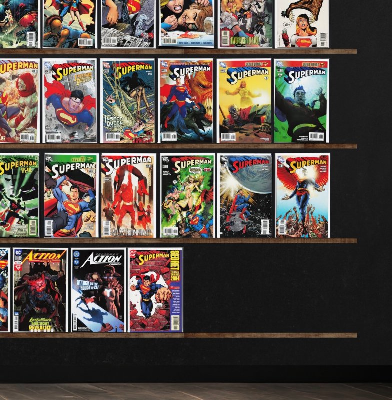 Huge Lot 140+ Comics with Superman, Supergirl, Robin, Action Comics & More!