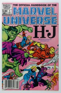 The Official Handbook of the Marvel Universe #5 (1983) NEWSSTAND