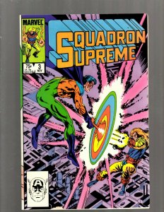 Lot of 10 Squadron Supreme Marvel Comic Books #1 2 3 4 6 7 8 9 10 12 SB3