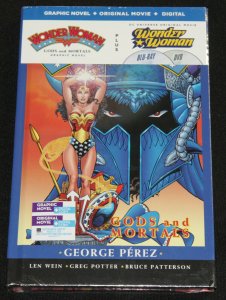 2015 DC WONDER WOMAN: GODS & MORTALS BOOK & DVD SET Hardcover Paperback - Sealed