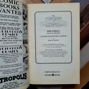 OVERSTREET COMIC PRICE GUIDE 24th Ed (Paperback 1994) X-MEN & Professor X Cover