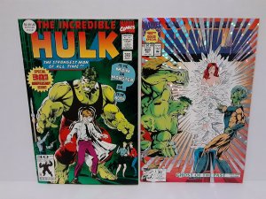THE INCREDIBLE HULK #393 + #400 - CHROME COVERS - FREE SHIPPING