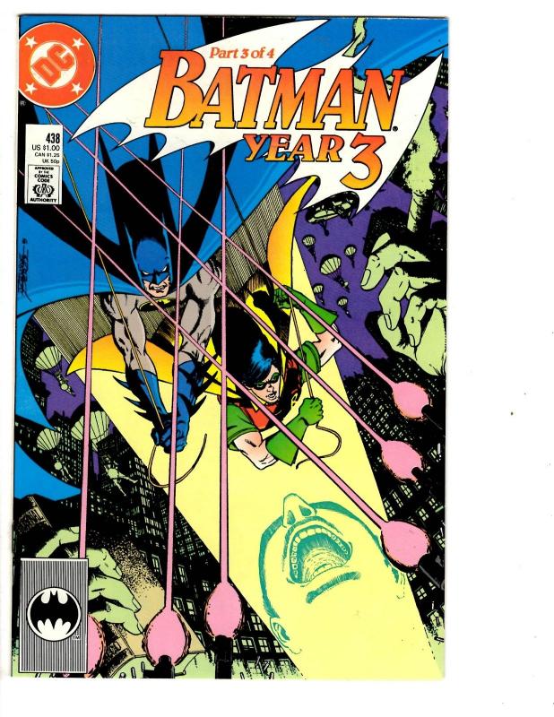 10 Batman DC Comic Books # 436 437 438 440 441 443 444 445 446 447 Robin CB4