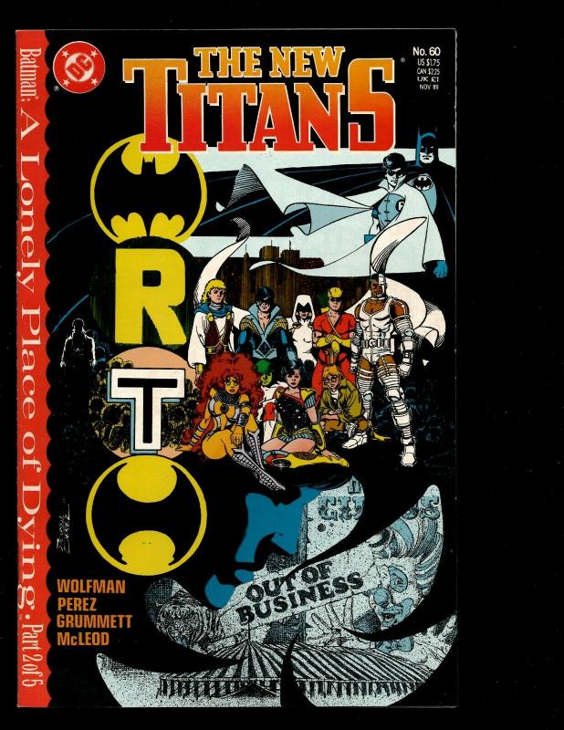 Lot Of 12 New Titans DC Comics # 56 57 58 59 60 61 63 64 65 66 67 68 Batman JF7