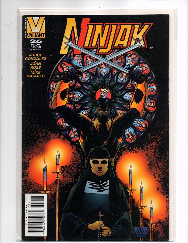 Valiant Comics (1994) Ninjak #26 Vol. 1 Last Issue Mike Manley Cover