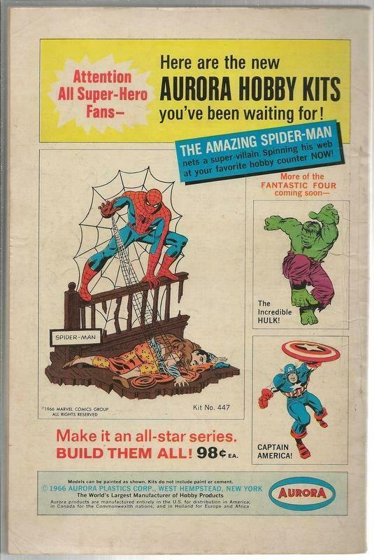 Fantasy Masterpieces #6 ORIGINAL Vintage 1966 Marvel Comics Captain America