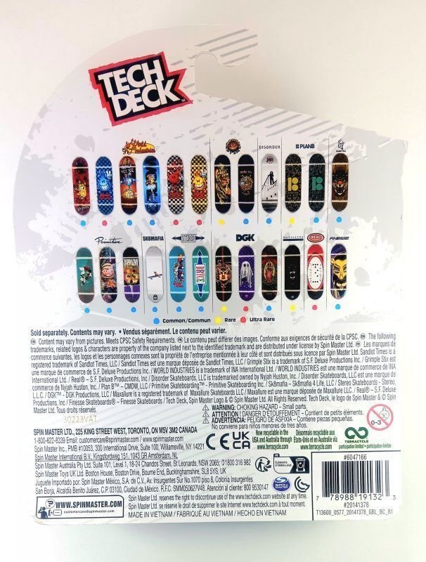LION | FINESSE SKATEBOARDS | TECH DECK COMMON CLASS #20141378 | NIB