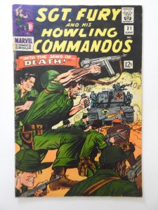 Sgt. Fury #31 (1966) VG+ Condition