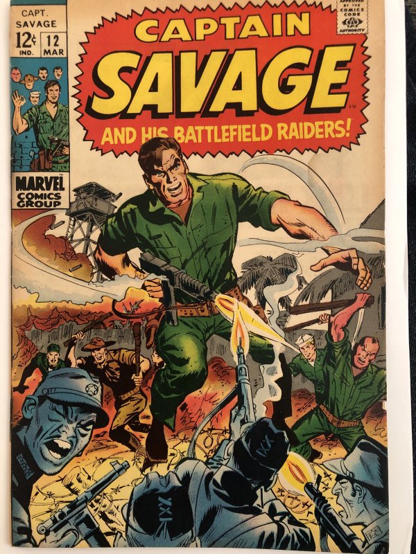 Captain Savage #12,VG, 6 pages of art by Wood