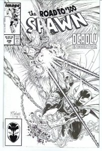 Spawn (1992) #298 NM Todd McFarlane Black and White Variant Cover Image Comics