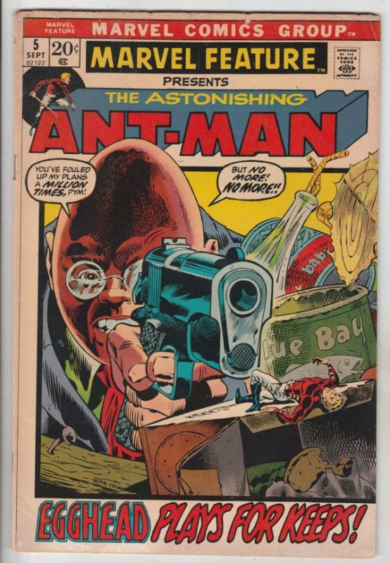 Marvel Feature presents Ant-Man, The Astonishing #5 (Sep-72) VG/FN Mid-Grade ...