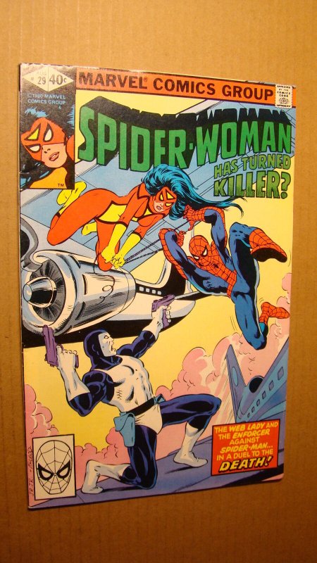 SPIDER-WOMAN 29 *NICE* 1980 SPIDER-MAN APPEARANCE MARVEL