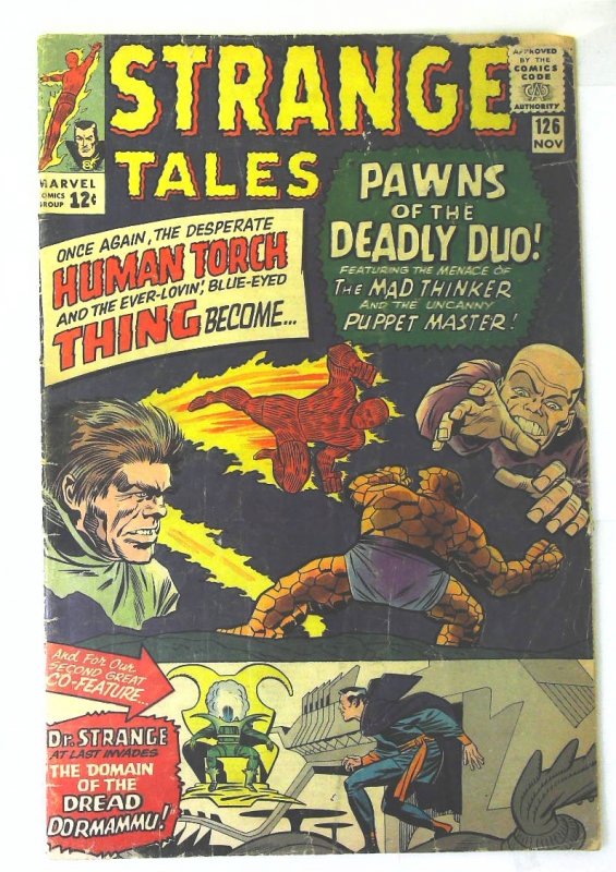 Strange Tales (1951 series)  #126, Good- (Actual scan)