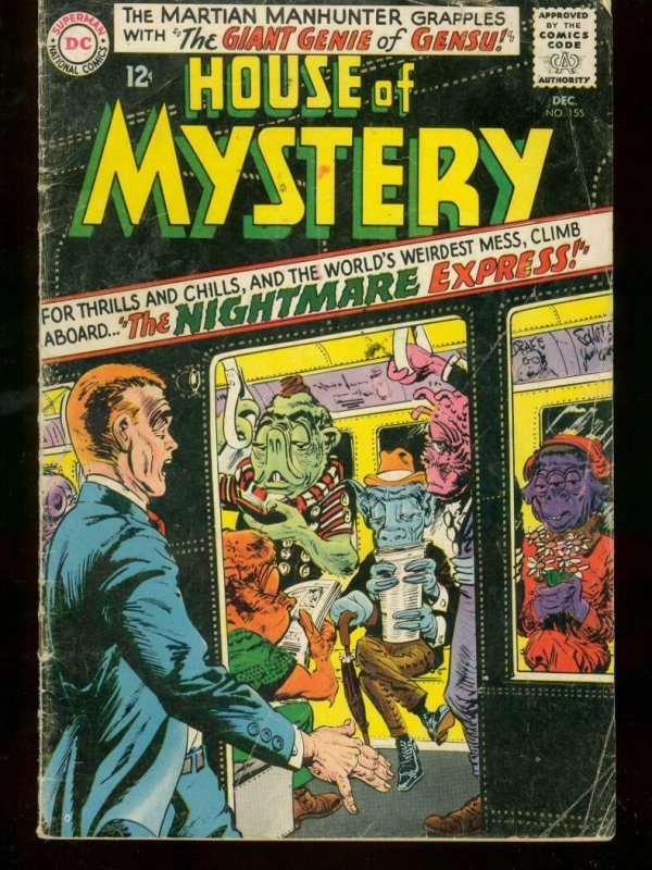 HOUSE OF MYSTERY #155 1965 DC RED TORNADO PROTOTYPE G/VG