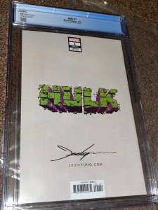 Hulk 1 (2022) Jeehyung Lee Virgin Variant Cover, CGC Graded 9.8