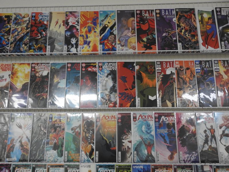 Huge Lot of 130+ Comics W/ Batman,  Aquaman, Worlds Finest Avg. VF Condition!