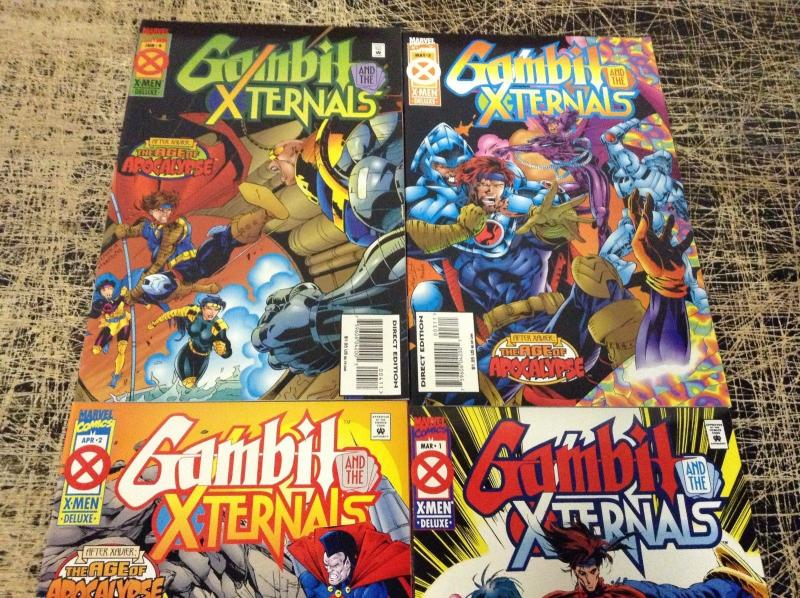 Gambit And The X-Ternals Complete Marvel Comics Limited Series # 1 2 3 4 U4