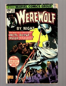 Werewolf By Night # 33 VG Marvel Comic Book Moon Knight 2nd Appearance JK7