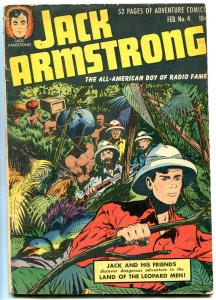 Jack Armstrong #4 1948- Land of the Leopard Men- Golden Age VG