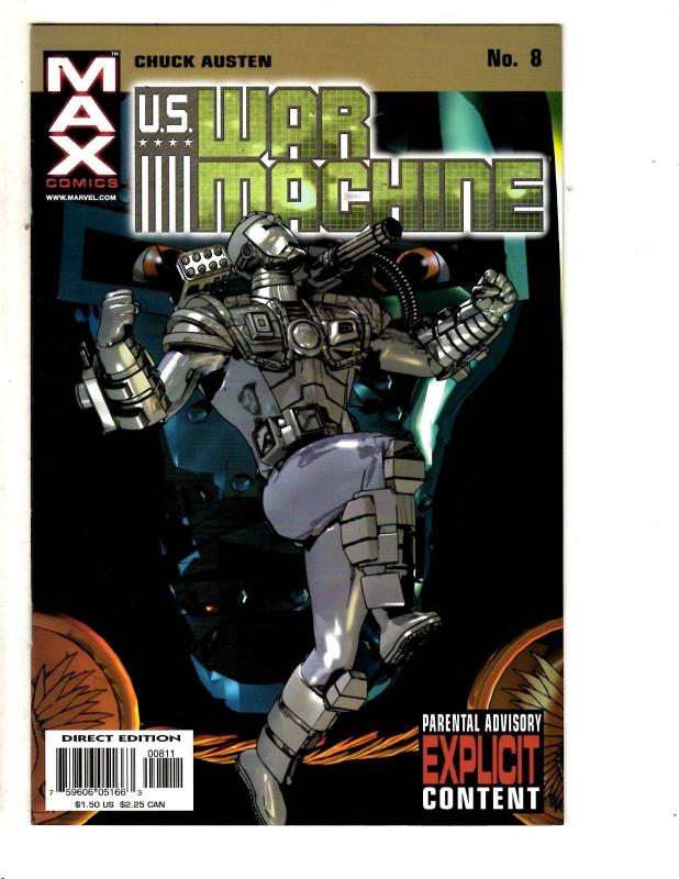 Lot Of 9 US War Machines Marvel Comic Books # 1 2 3 4 5 6 7 8 9 Iron Man J308