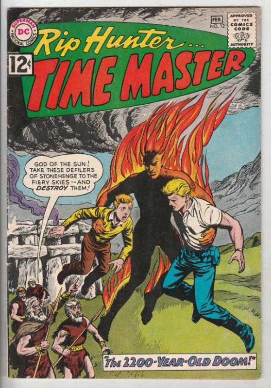Rip Hunter Time Master #12 (Feb-63) VF+ High-Grade Rip Hunter, Jeff, Bonnie, ...
