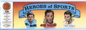 HEROES of SPORTS, NM, Babe Ruth, Joe Louis, Jack Dempsey, Will Eisner, 1984