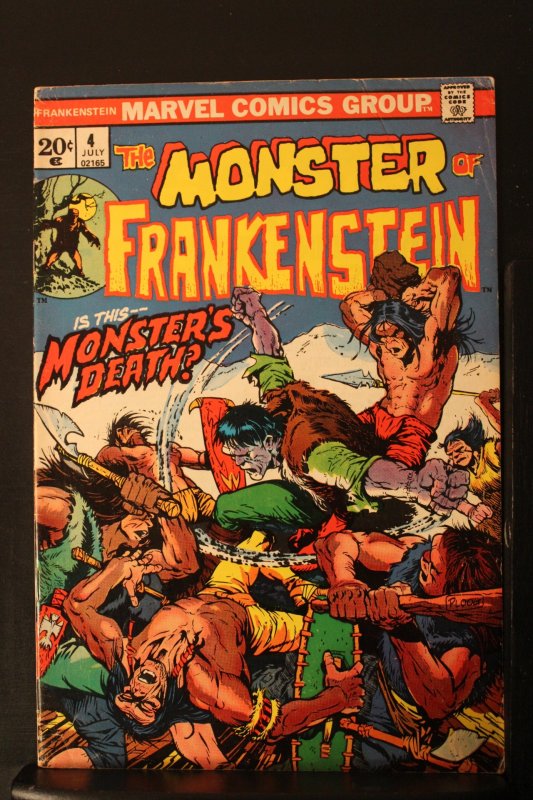 The Frankenstein Monster #4 1973 Mid-High-Grade FN/VF Ploog Art American Indians