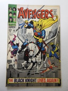 The Avengers #48 (1968) GD/VG Condition 1st app of the new Black Knight! ink fc