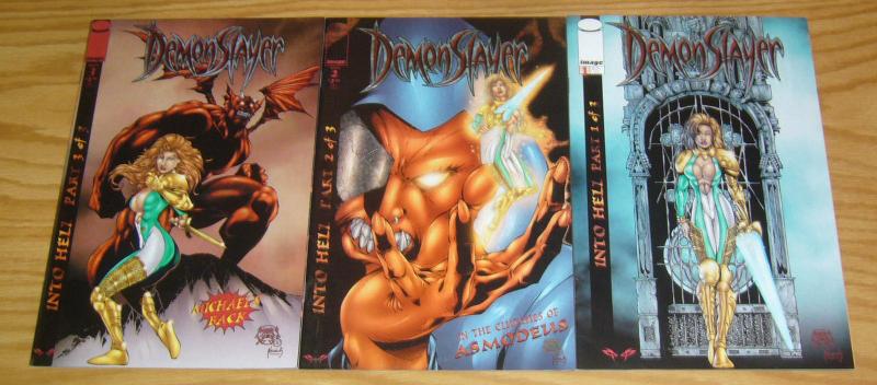 Demonslayer: Into Hell #1-3 VF/NM complete series bad girl comics MARAT MYCHAELS