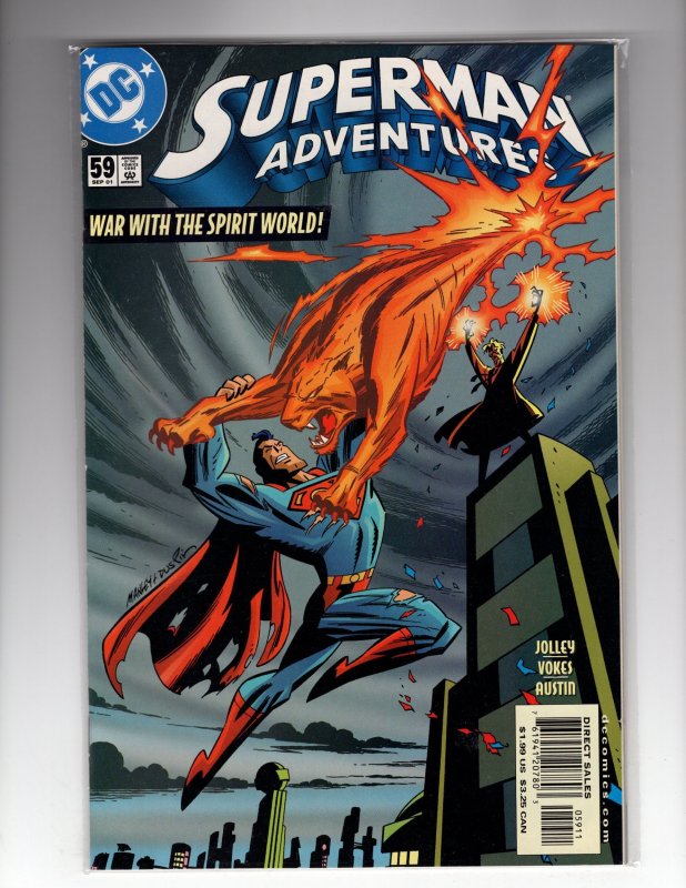 Superman Adventures #59 (2001) WAR WITH THE SPIRIT WORLD!  / MC#44