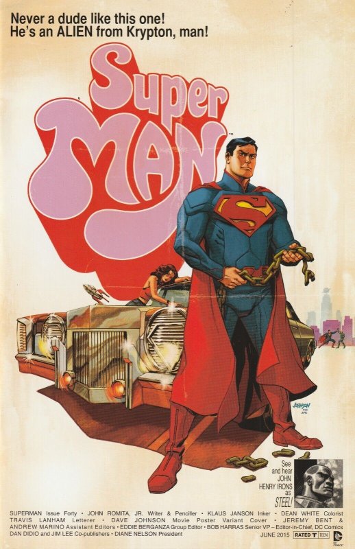 Superman # 40 Superfly Movie Poster Variant NM DC 2015 [T7]