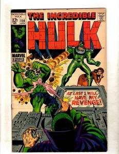 Incredible Hulk # 114 VF Marvel Comic Book Avengers Thor Iron Man Trimpe FM5