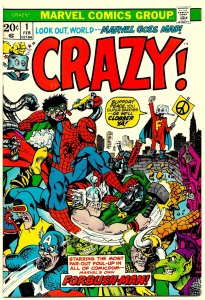 CRAZY! #1 (Feb1973) 8.0 VF Marvel's Humor Comic! Gene Colan! Marie Severin!
