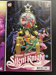 BATMAN SANTA CLAUS SILENT KNIGHT #1 CVR A + 1:25 SHASTEEN SET NM 2023 PROSHIPPER