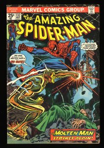 Amazing Spider-Man #132 VG 4.0 Molten Man! Marvel Comics Spiderman